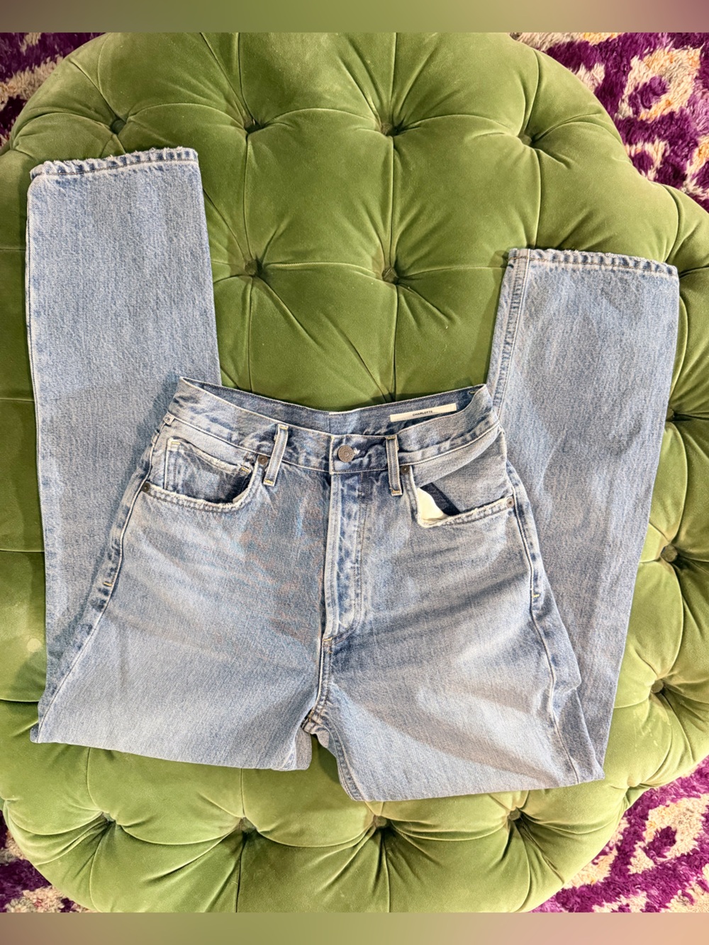 Citizens Of Humanity Light Blue Straight-Leg Women's Jeans